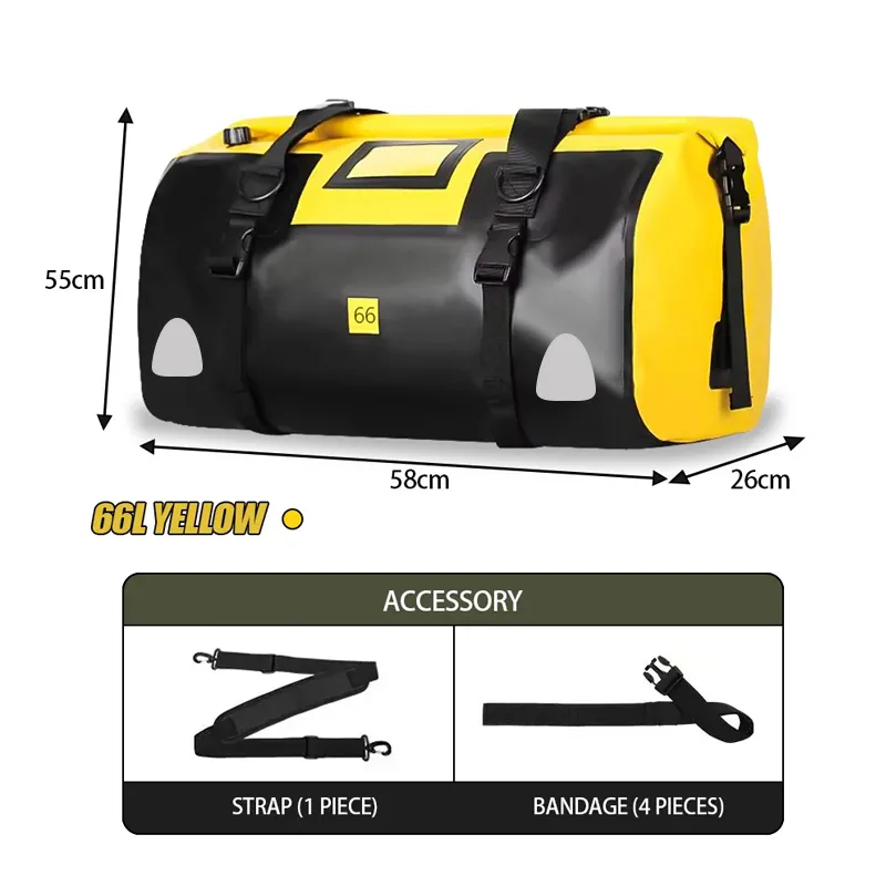 Leyi New Style Motorcycle Travel Luggage Bag Otorcycle Tail Bag Motorbike Motorcycle Seat Tail Bag 2024
