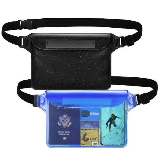 Leyi PVC Pouch for Swimwear Fully Waterproof Belt Bag Small Pouch Waterproof Waterproof Pouch Cell Phone Dry Bag
