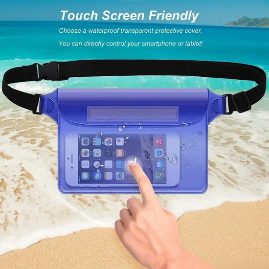 Leyi Waterproof Belt Bag Zipper Small Waterproof Swim Pouch Custom Logo Clear Waterproof PVC Pouch