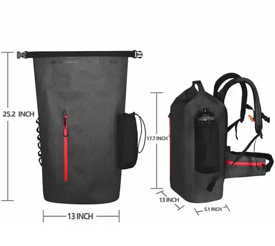 Leyi Recycled Roll Top Bag Waterproof Travel Shoulder Backpack