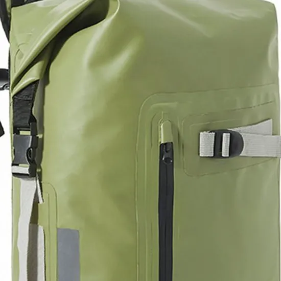 Custom Men Roll-Top Nylon Dry Bag Waterproof Backpack