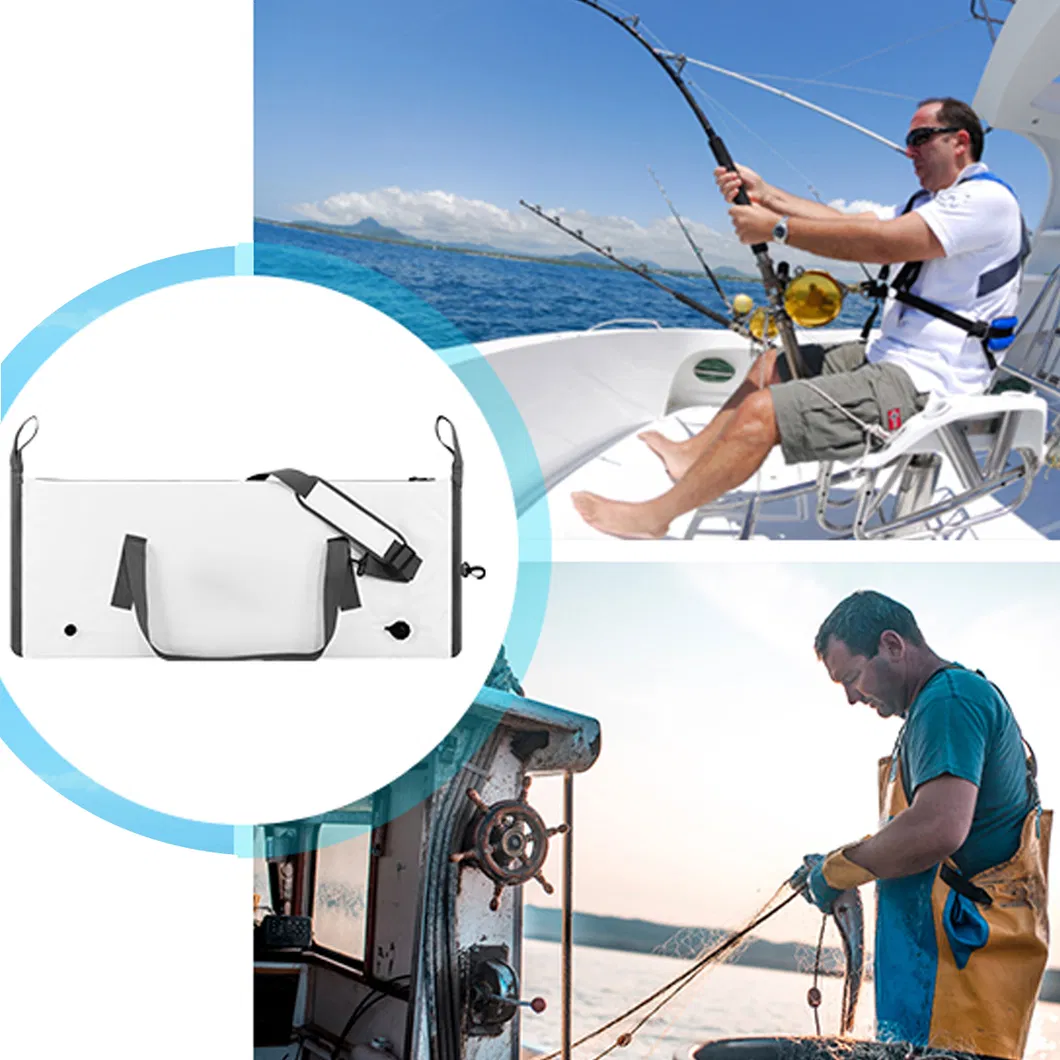 Leyi Custom Logo Portable PVC TPU Large Fishing Reel Soft Cooler Dry Waterproof Insulated Backpackice Cooler Fish Transport Bags