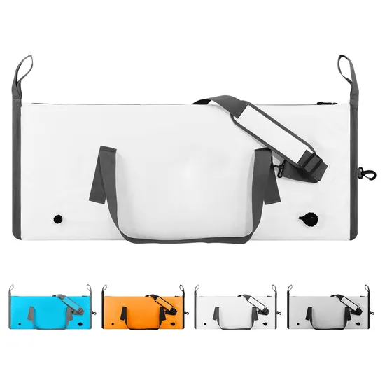 Leyi Custom Logo Portable PVC TPU Large Fishing Reel Soft Cooler Dry Waterproof Insulated Backpackice Cooler Fish Transport Bags