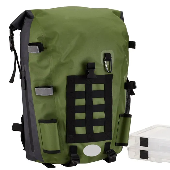 Leyi Custom Logo Waterproof Fabric Backpack Fly Fishing Boat Rod Bag Camo with Logo Waterproof Leisure Bag