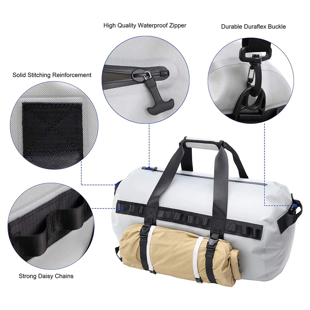 Leyi Wholesale Custom Logo PVC Unisex Outdoor Activities Travel Hiking Swimming Waterproof Duffel Dry Bag