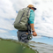 Leyi Customized Waterproof Genuine Leather Canvas Backpack Multifunctional Outdoor Fishing Tackle Shoulder Bag