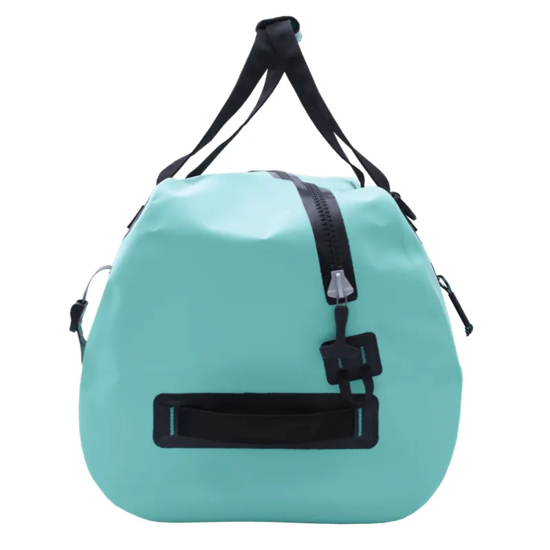 Leyi Waterproof Duffel Bag for Motorcycle, School Bags for Outdoor Activity Travel Hiking, Large PVC Leather Duffle Traveling Bag