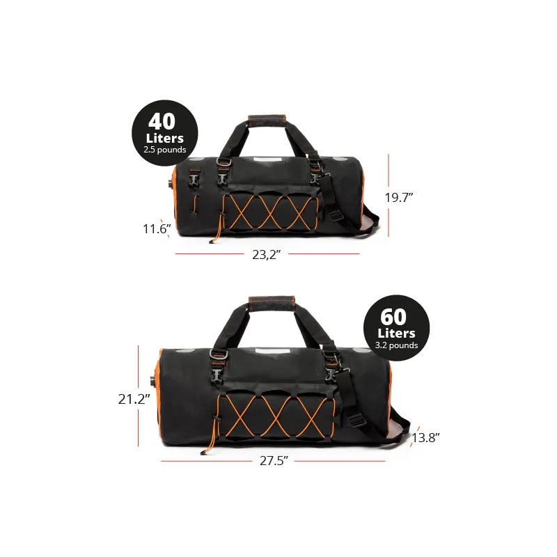 Leyi Waterproof Travel Duffel Bag, Tail Bag Motorcycle Waterproof, Waterproof Duffel Bag for Motorcycle