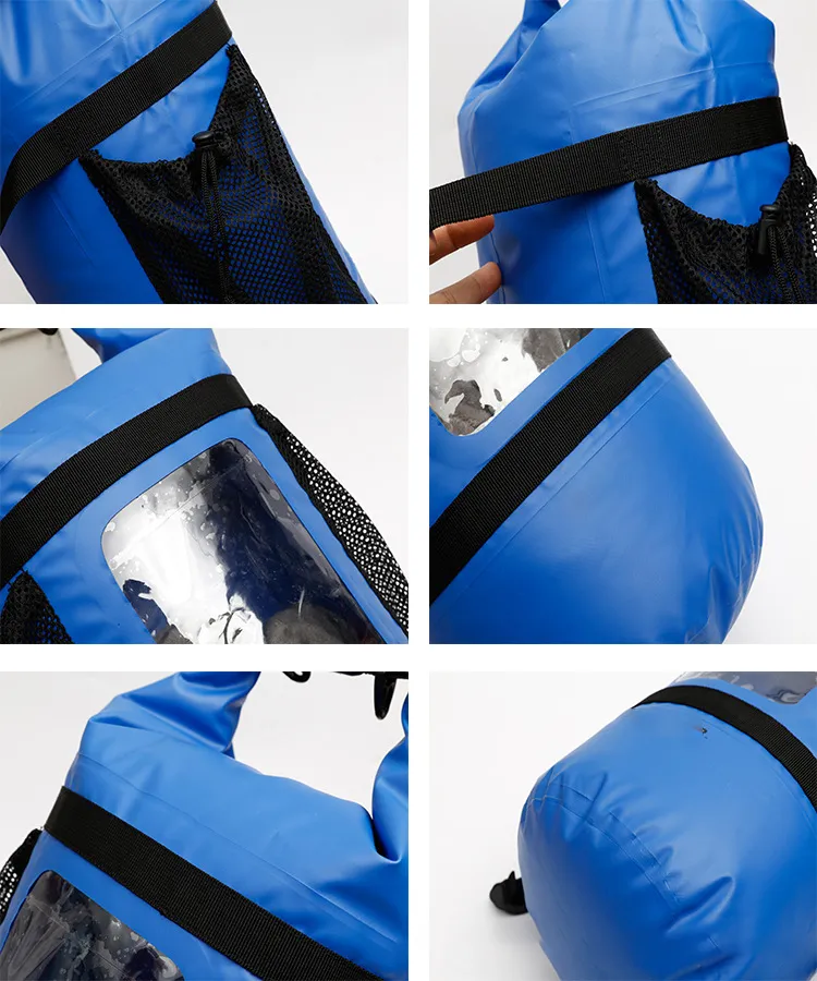Waterproof Nylon Fabric Black Blue Color Backpack Other Casual Sports Backpacks Hiking Travel Shoulder Bag