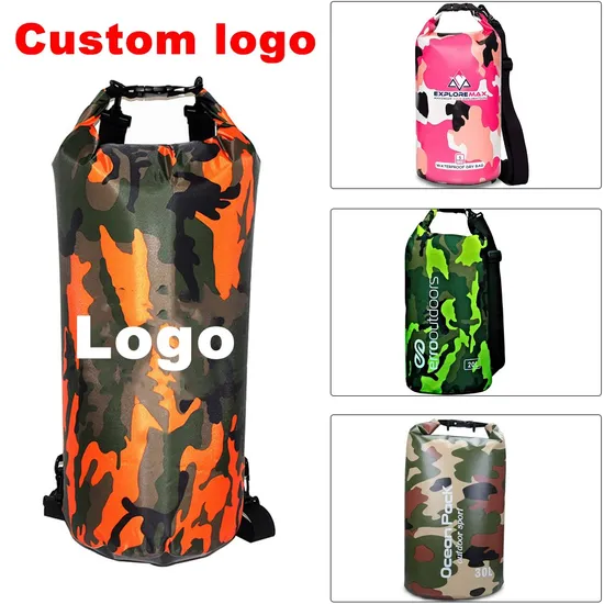 Custom Ocean Pack Dry Bag Backpack Waterproof Pouch Cell Phone Dry Bag Ocean Outdoor Sport PVC Waterproof Dry Bag Custom Logo