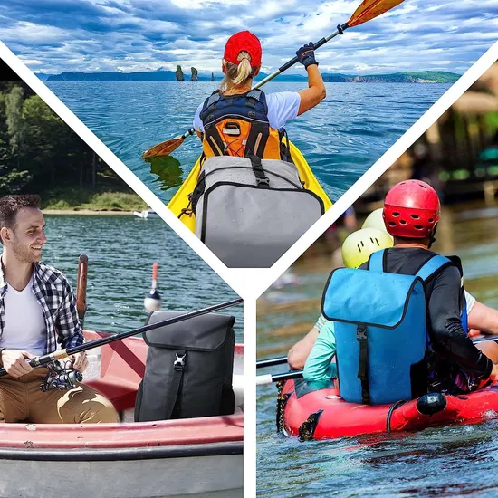 Leyi TPU Dry Bag for Boating Camping Biking, Kayak Boat Sack Gear Backpack Waterproof Dry Bag, Waterproof Fishing Backpack