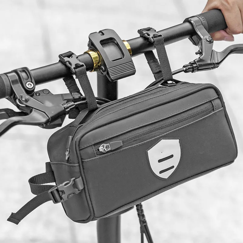 Waterproof Bike Travel Bag, Bike Handlebar Bag Large Bicycle Front Storage, Top Tube Bag Bicycle
