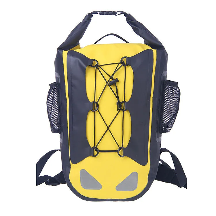 OEM ODM 30L Motorcycle Waterproof Backpack 100% Waterproof Roll Top Bag Backpack Dry Bag for Hiking Camping Outdoor