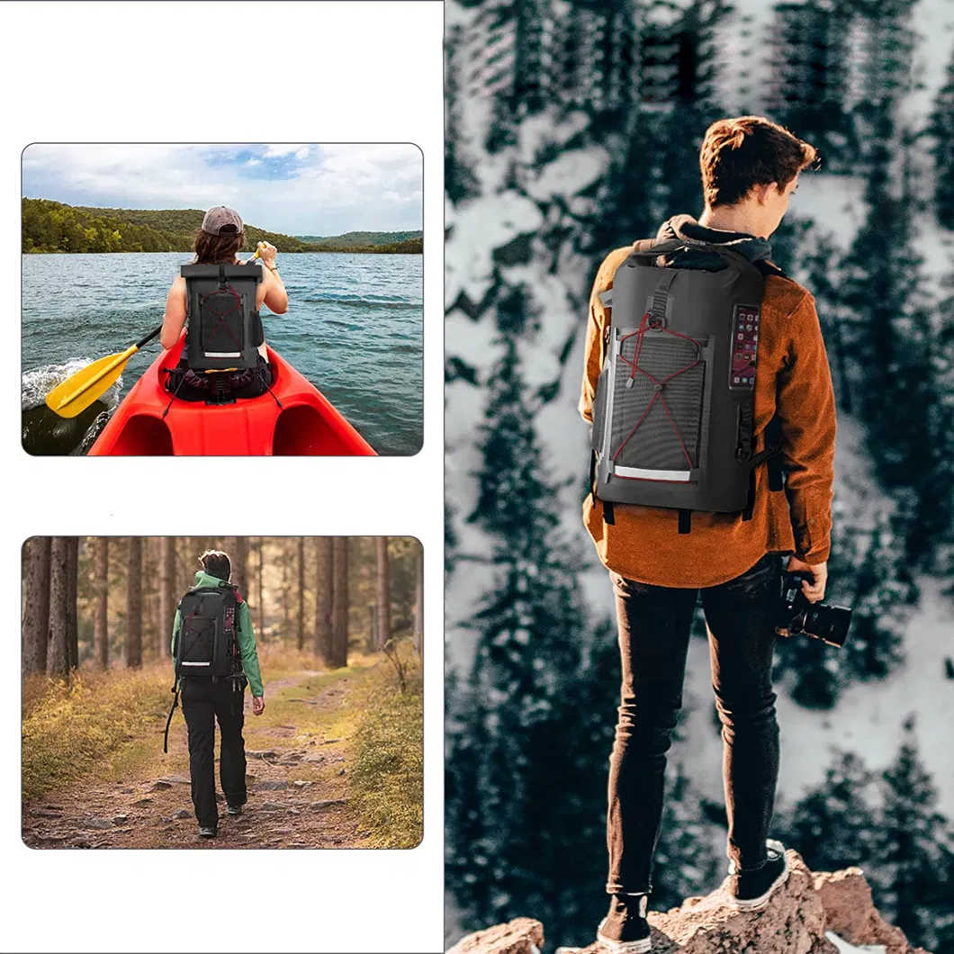 500d PVC Roll Top Design Drybag 30L Hiking Camping Floating Waterproof Dry Bag Backpack