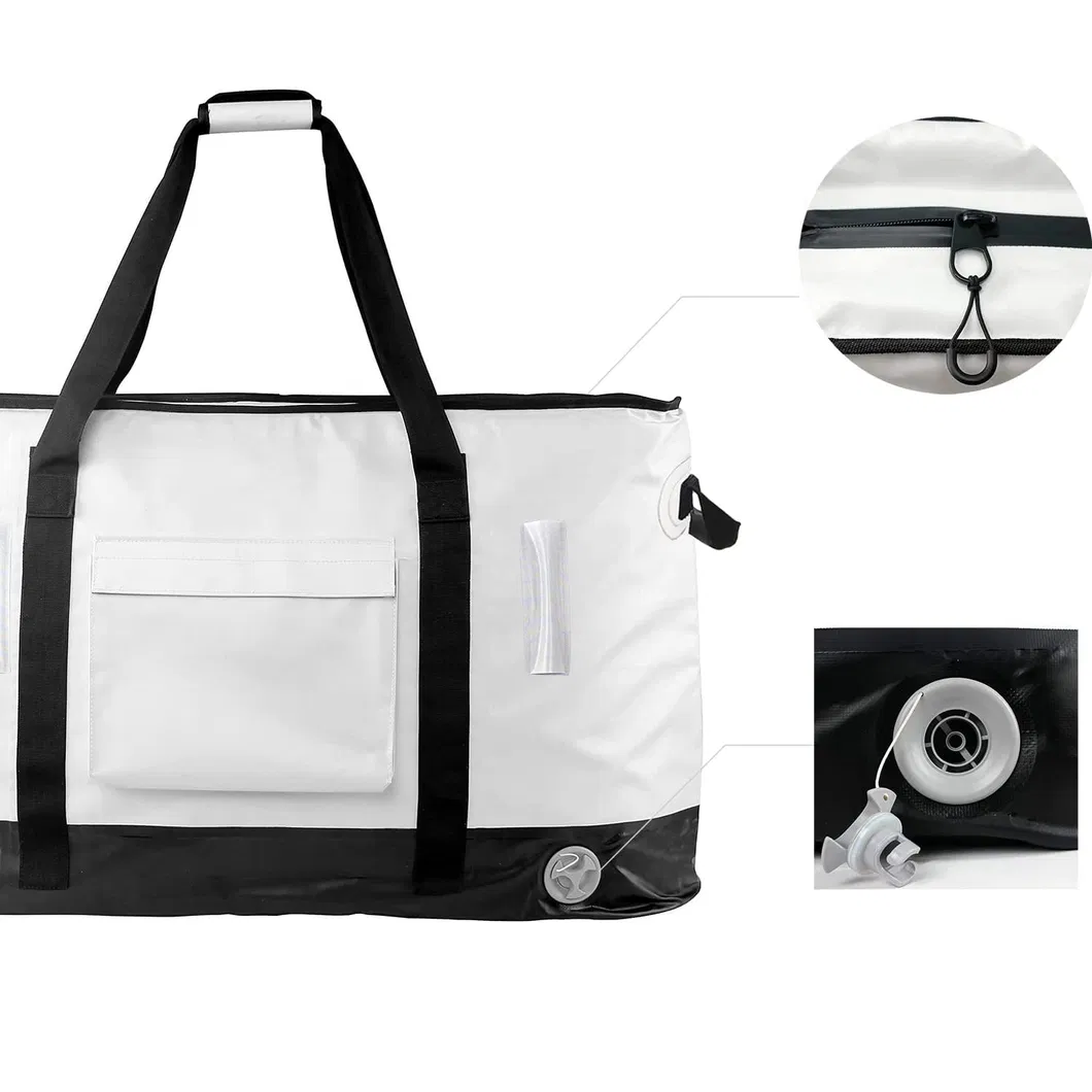 Leak Proof Fish Bag Large Portable Custom Logo PVC Durable Fishing Bag Waterproof Insulated Fishing Bag