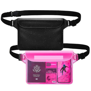 Leyi Waterproof Belt Bag Zipper Small Waterproof Swim Pouch Custom Logo Clear Waterproof PVC Pouch