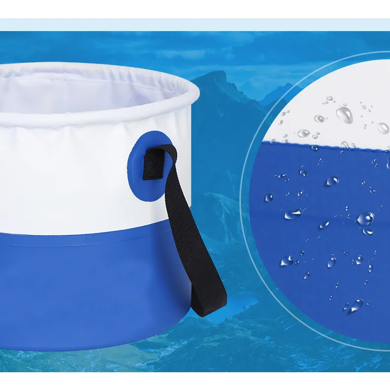 Outdoor and Car Washing Waterproof Dry Bag Fishing Folding Bucket
