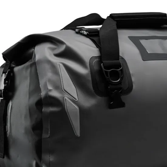 Custom 500d PVC Waterproof Motorcycle Duffle Bag 35L Motorcycle Tail Bag Motorcycle Travel Bag for Back Seat