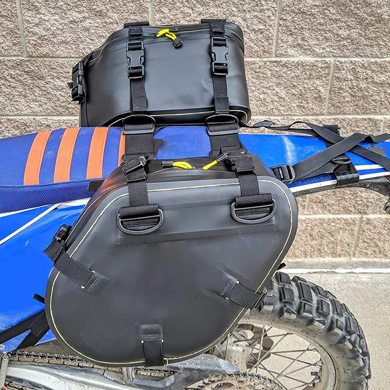 Motorcycle Side Bag Polyester Camping Motorbike Tail Seat Pack for Motorcycle Luggage