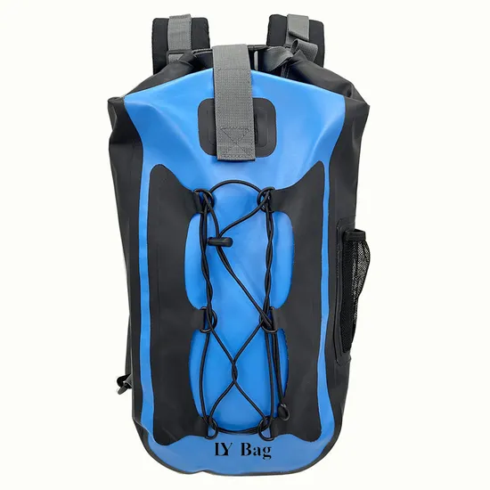 Low MOQ Waterproof PVC Dry Bags Outdoor Hiking and Camping Backpack Bags