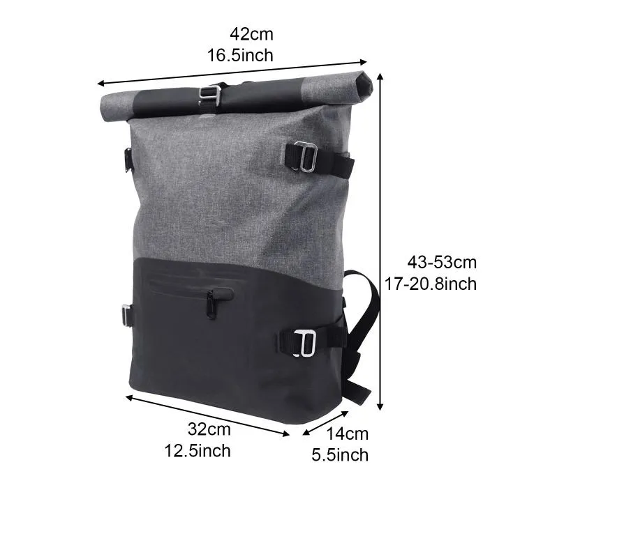 Outdoor Waterproof Backpack 25L TPU Tarpaulin Dry Bag Waterproof Camping Bag