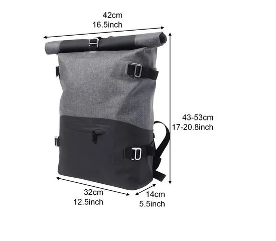Outdoor Waterproof Backpack 25L TPU Tarpaulin Dry Bag Waterproof Camping Bag