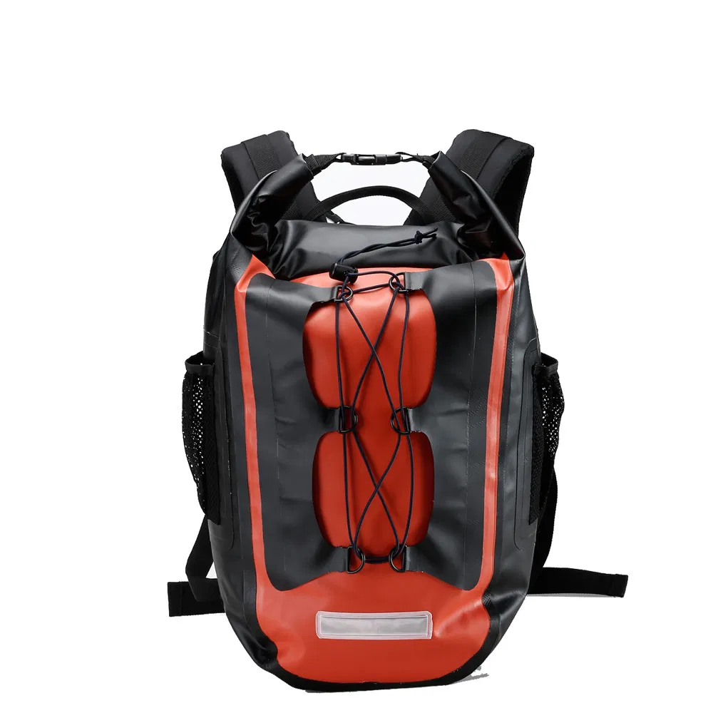Leyi Custom Log Travel Backpack Bag, Hiking Backpack 25L Waterproof Bags, Roll Top Travel Dry Bag Waterproof Backpack Outdoor