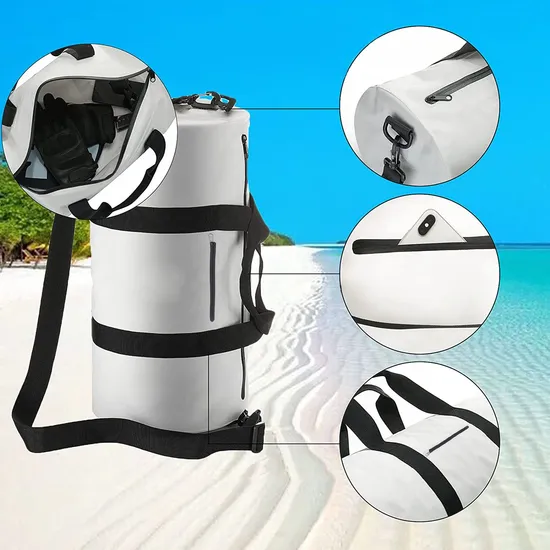 Leyi High Quality Portable Foldable Waterproof Fishing Dry Backpack Duffel Custom Motorcycle Tail Bag