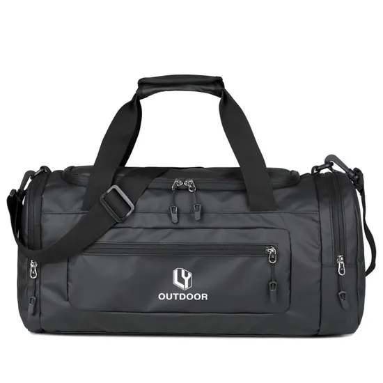 High Quality Custom Logo Waterproof Men Women Duffel Bag with Shoe Compartment Travel Bag Gym Bag