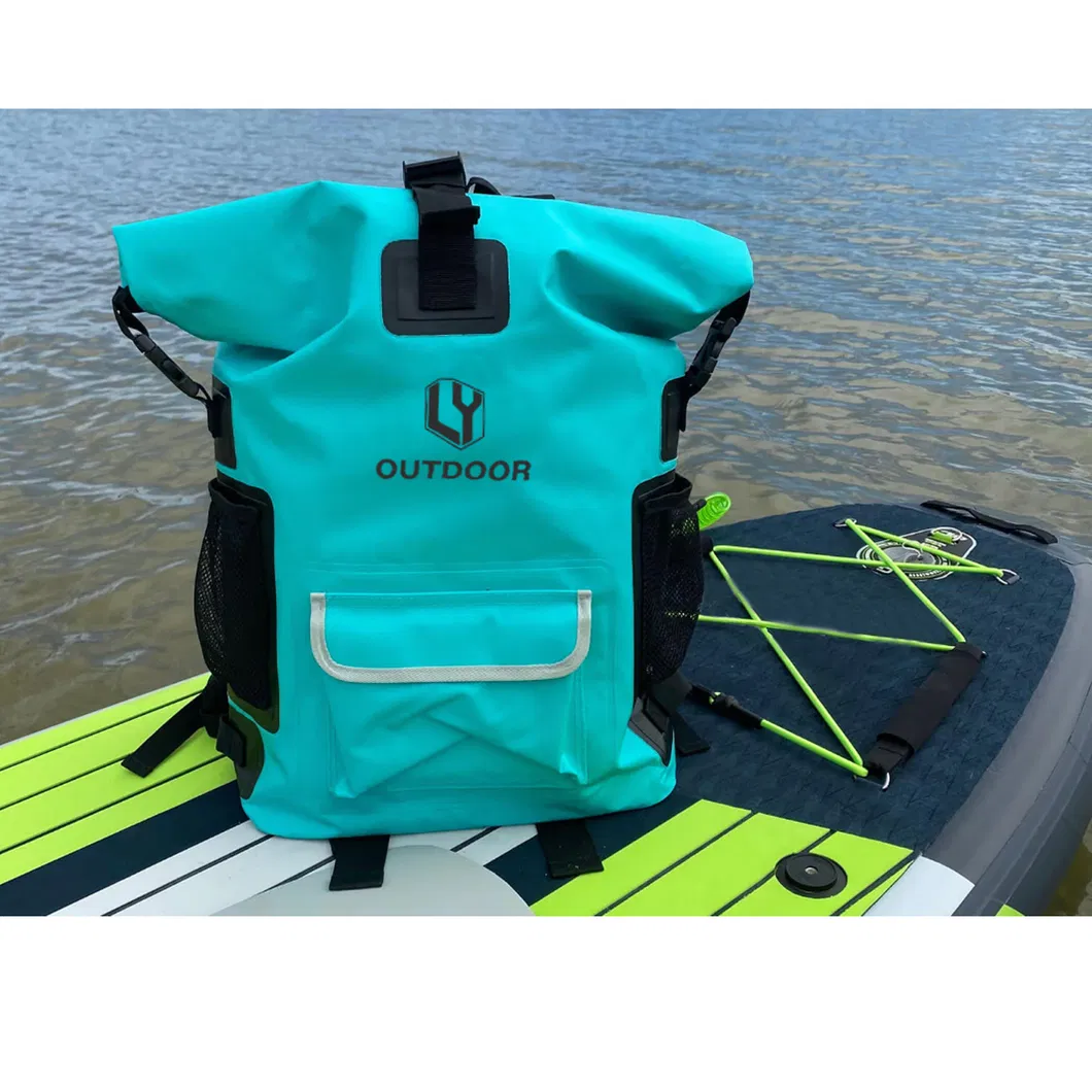 Leyi Large Capacity Waterproof Promotion Foldable Outdoor Designer Roll Top Travel Casual Backpack Shoulder Hiking Bag