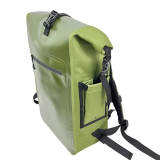 Leyi Rolltop Waterproof Backpack Leather Washed Canvas Backpack Outdoor Activities Large Travel Custom Backpack Manufacturer
