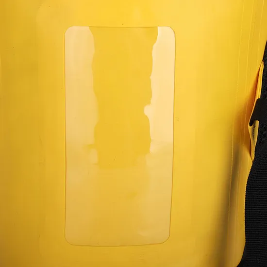 Leyi Recycled Bag Custom Logo, High Quality Custom Waterproof Men′s Backpack, Rolltop Backpack Recycled Yellow 15L