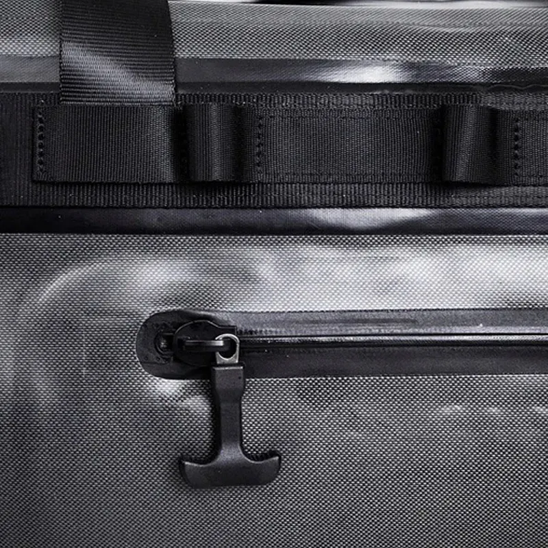 Leyi Luxury Duffel Bag Outdoor Luggage Travel Bag, PVC Duffel Bag L Backpack, Oil Waxy Leather Gym Duffel Travel Bags for Men