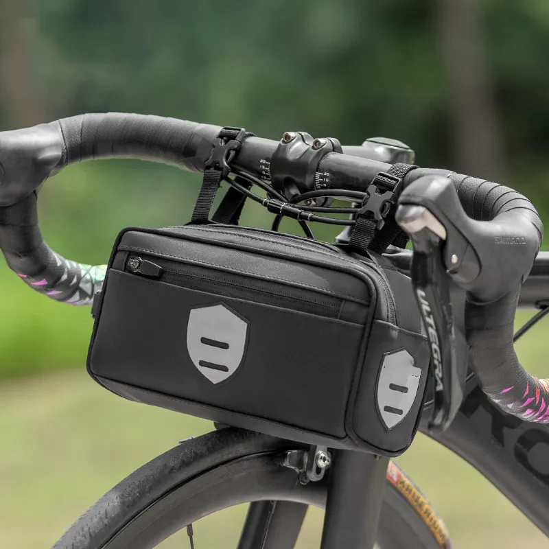 Waterproof Bike Travel Bag, Bike Handlebar Bag Large Bicycle Front Storage, Top Tube Bag Bicycle