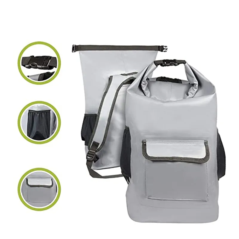Leyi 2024 Outdoor Waterproof Backpack Hiking Mountaineering Kayak Waterproof Bag Custom Roll-Top PVC Dry Bag