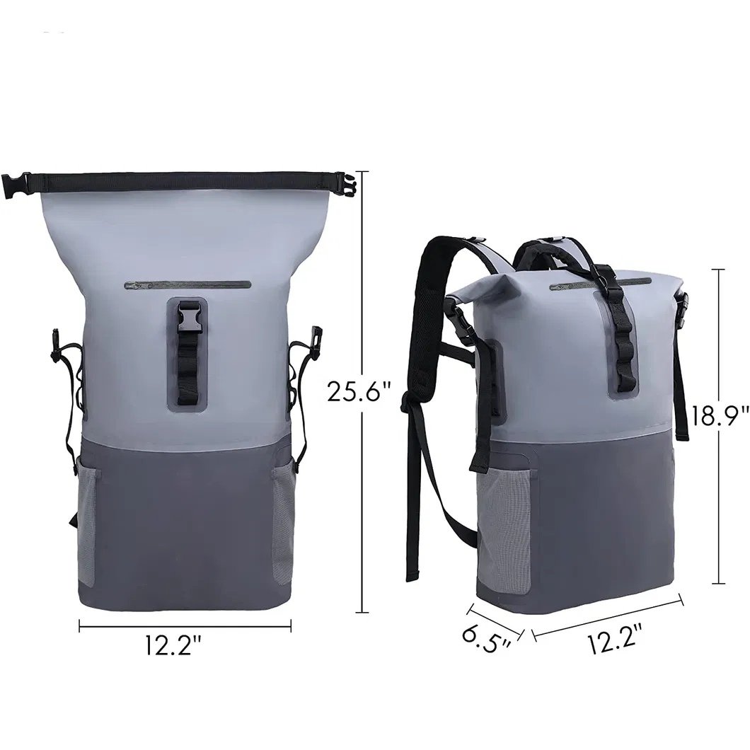 Waterproof PVC Drybag Backpack Roll Top Bag Backpack Dry Bag for Hiking Camping