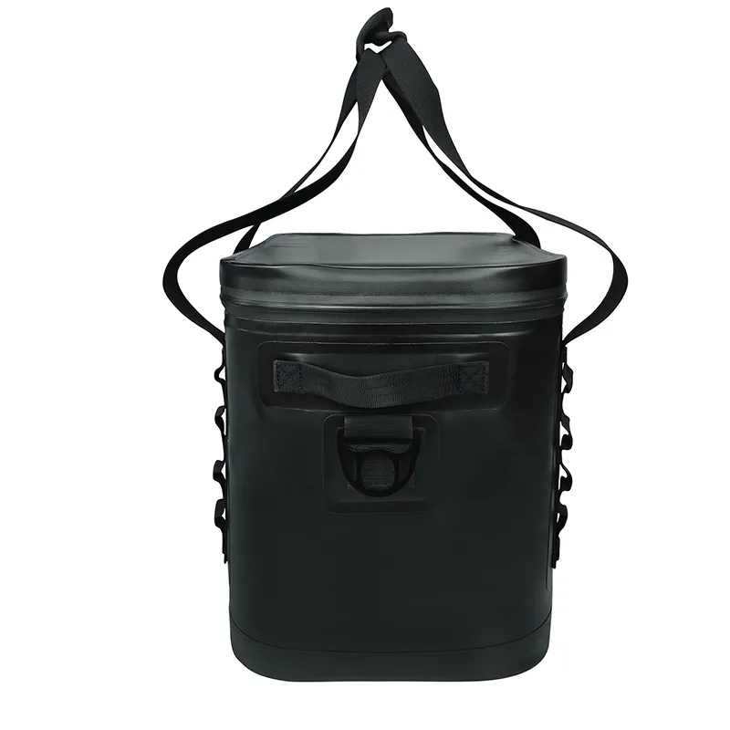 Custom Black Waterproof Cooler Bags Portable Outdoor Camping Picnic Soft Cooler Bag
