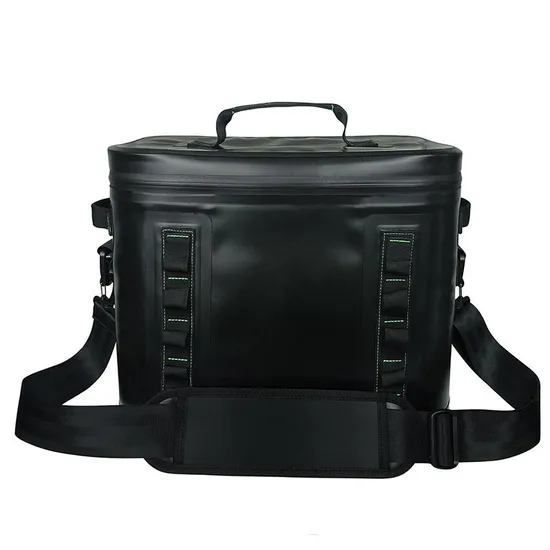 Custom Black Waterproof Cooler Bags Portable Outdoor Camping Picnic Soft Cooler Bag