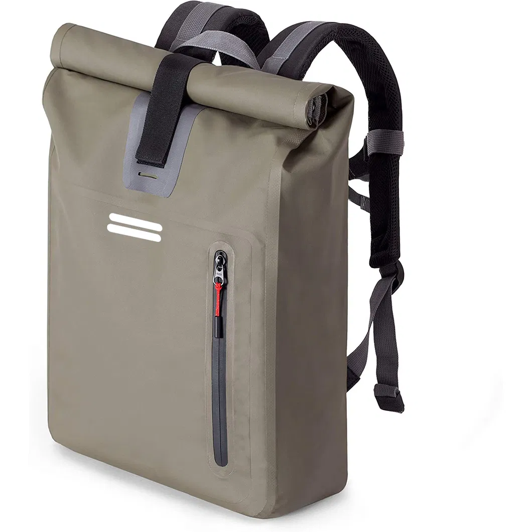 Outdoor Waterproof 35L Dry Backpack Heavy Duty Lightweight Water Sports Front Zippered Pocket Dry Bag