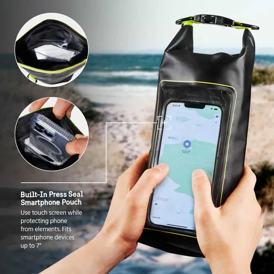 Leyi Clear Waterproof Pouch with Waterproof Zipper Outdoor Waterproof Cycling Pouch High Quality Waterproof Mobile Pouch