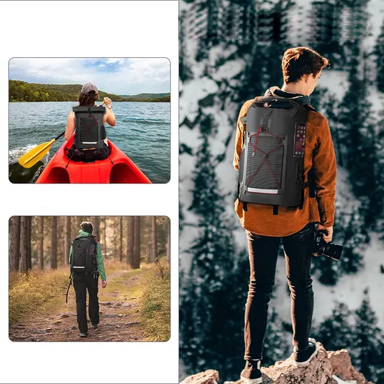 500d PVC Roll Top Design Drybag 30L Hiking Camping Floating Waterproof Dry Bag Backpack
