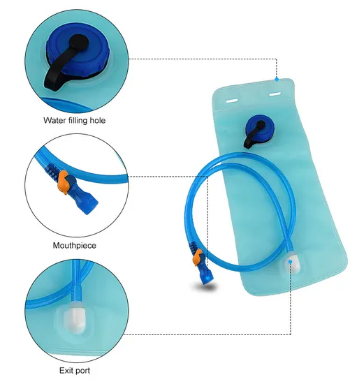 Water Bladder for Hiking Backpack Leak Proof Water Reservoir Storage Bag, BPA-Free