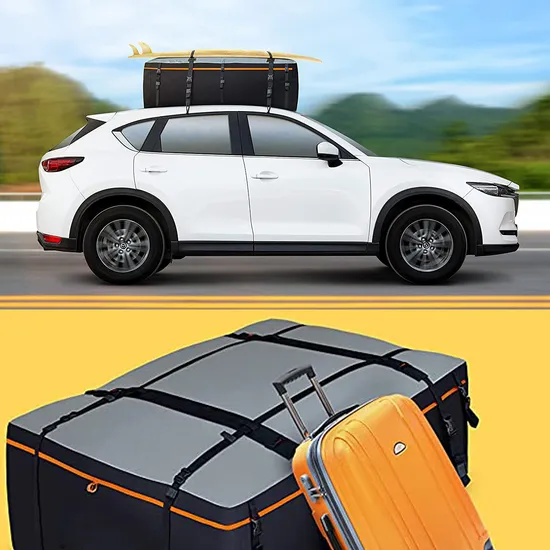 Leyi Roof Tope Cargo Bag with 4 Door Hookclosure, , Waterproof Bag on Roof Racks, Full Waterproof Roof Carrier Bag