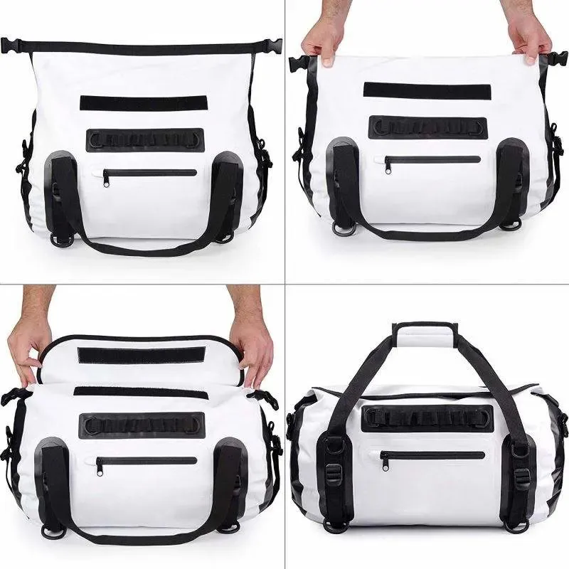 Hot Sales Durable Custom Logo PVC Tarpaulin Sports Dry Duffle Waterproof Travel Duffel Bag