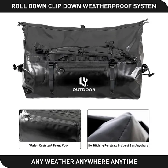 Outdoor PVC Backpack Waterproof Traveling Duffel Bag