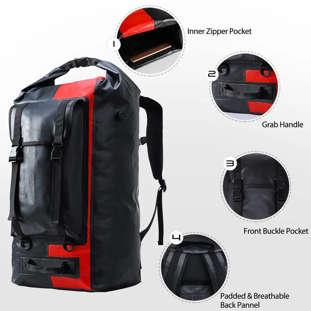 Extra Large Heavy-Duty Waterproof Travel Duffel Bag Custom Logo Outdoor Travel Duffle Bag Waterproof Backpack