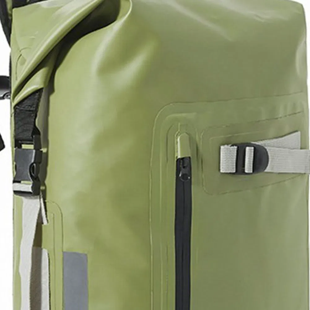 Custom Men Roll-Top Nylon Dry Bag Waterproof Backpack