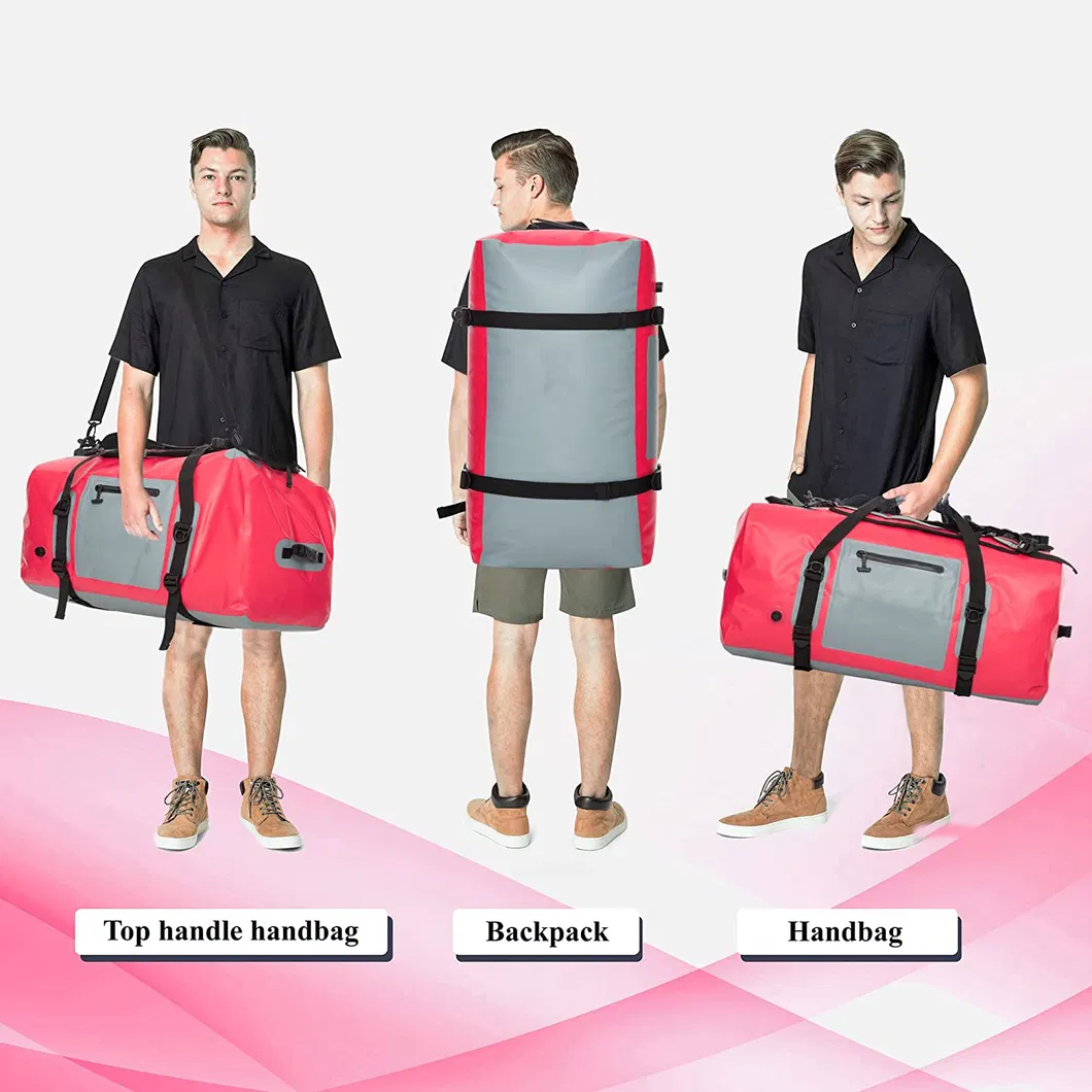 OEM ODM Outdoor PVC Tarpaulin Duffle Bag Waterproof Sport Gym Duffel Bag for Travel Camping