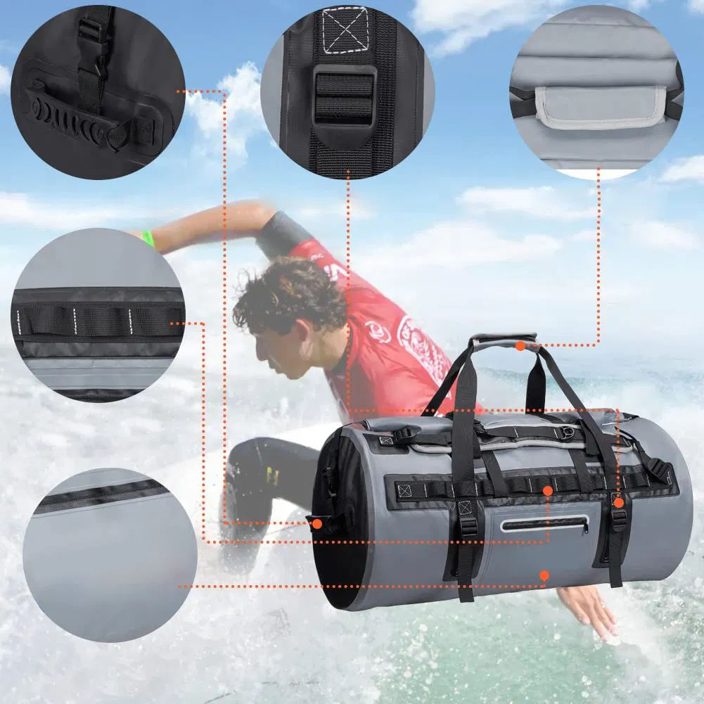 Leyi Durable Adventure Heavy Duty Waterproof Motorcycling Hunting Camping Kayaks or Jet Ski Travel Duffle Bag