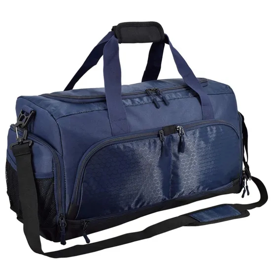 Leyi Custom Logo Waterproof Outdoor Sports Luggage Duffel Backpack with Shoe Compartment Collapsible Travel Bag